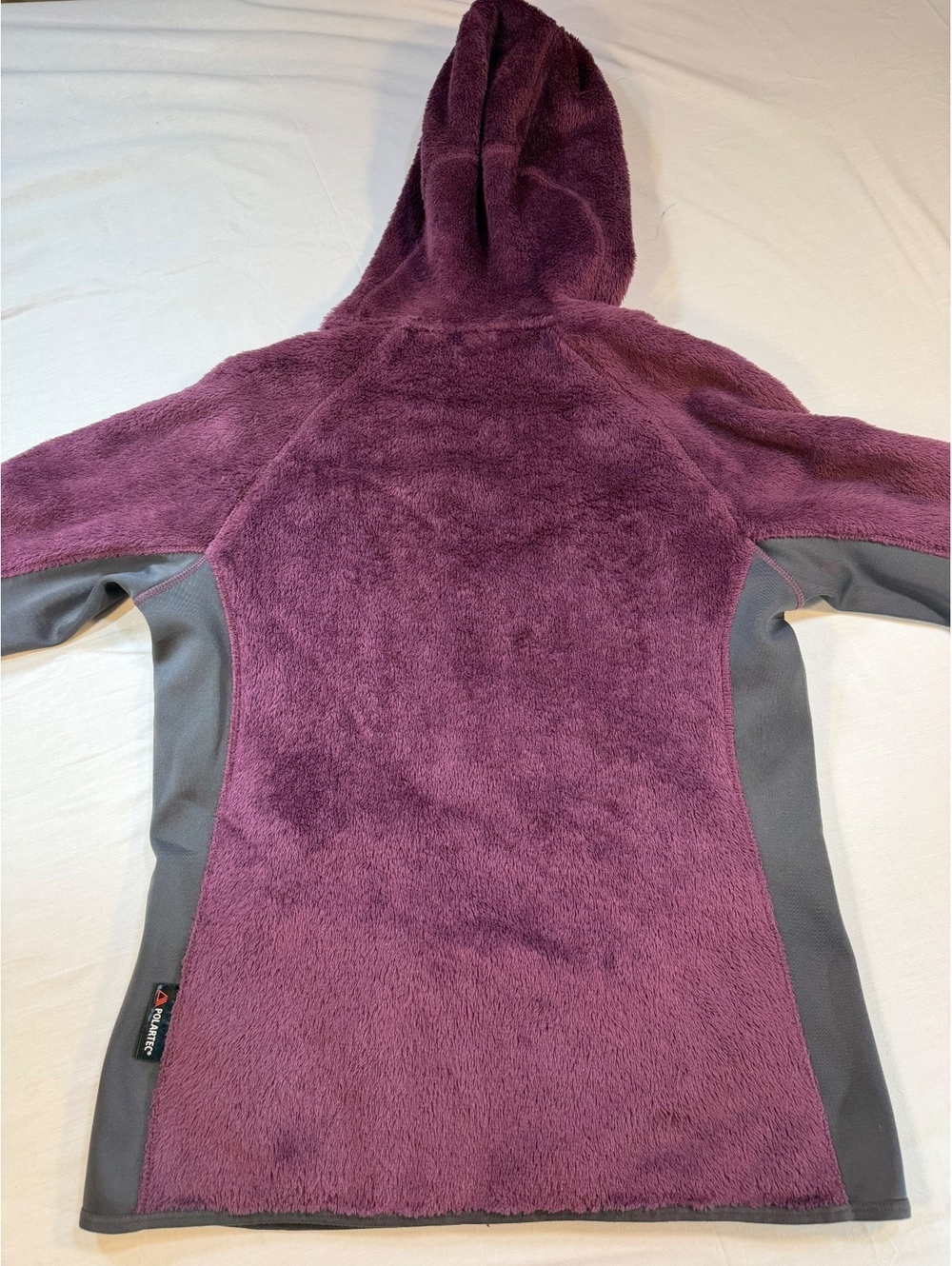 Merrell Women's Purple and Gray Hooded Fleece Jacket Small - Picture 5 of 6